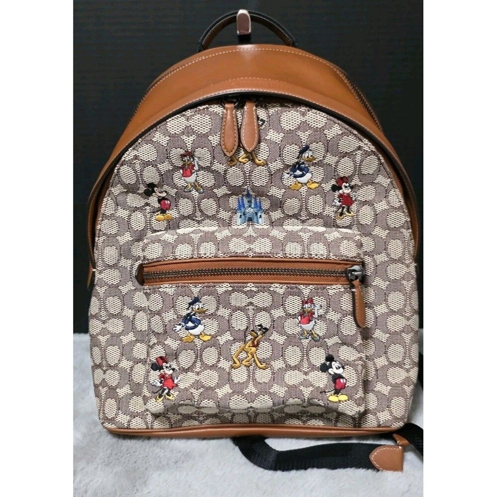 Coach X Disney Mickey & Friends Charter Backpack WDW 50th Anniversary - NWOT